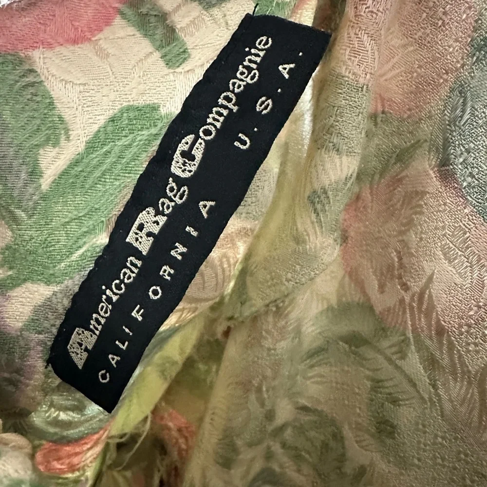 VTG American Rag CIE 1984 Compagnie California Brocade Mini Dress XS - Picture 2 of 6